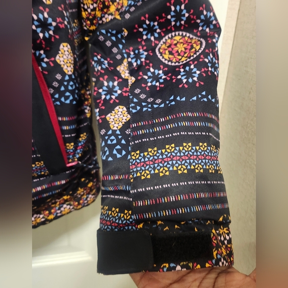 Roxy Multicolor Patterned Ski Jacket Size 16 XXL Girls EUC - Picture 3 of 7